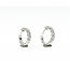 Earrings Hoop Huggie Inside/outside 1.8ctw Round Lab Grown Diamond 18kw 17x3mm 5.14g 126070080