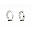 Earrings Hoop Huggie Inside/outside 1.8ctw Round Lab Grown Diamond 18kw 17x3mm 5.14g 126070080