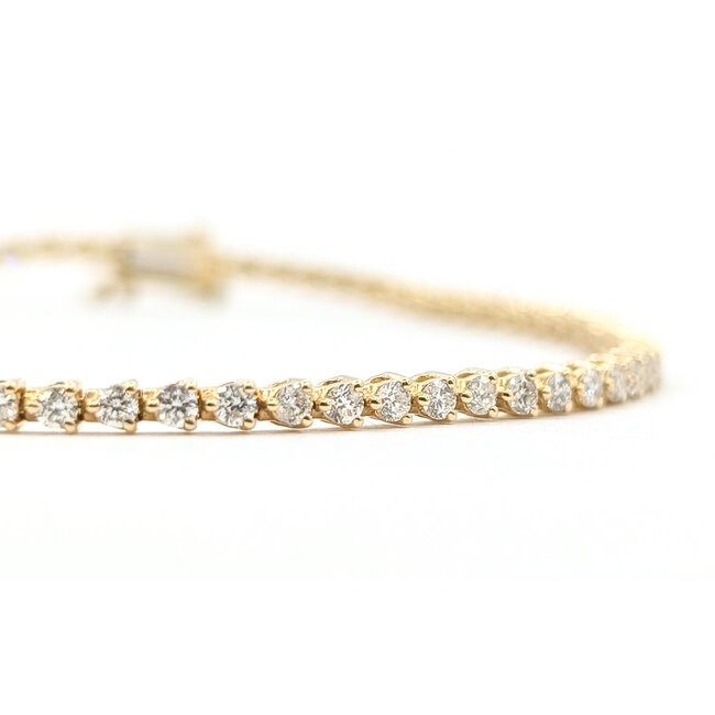 Bracelet Tennis 1.5ctw Round Diamond 14ky 5.25g 126070082