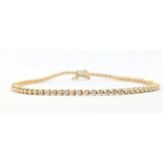 Bracelet Tennis 1.5ctw Round Diamond 14ky 5.25g 126070082