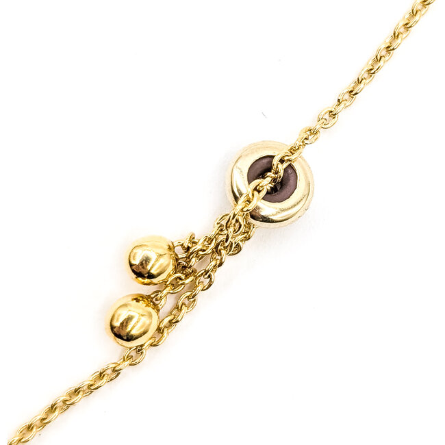 Bracelet Bolo 1ctw Round Diamond 10ky 5mm 6.5-7.5" 3.88g 126070083