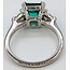 Ring 3-Stone .30ctw Trillion Diamonds 1.65ct Green Emerald 950pt 1.6mm Sz4 4.51g 126060043