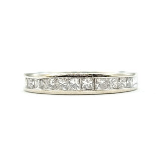Ring Bridal .58ctw Princess Diamonds 10kw 3.6mm Sz7 2.51g 126060034