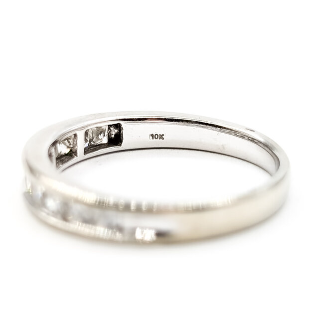 Ring Bridal .58ctw Princess Diamonds 10kw 3.6mm Sz7 2.51g 126060034