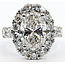 Ring Engagement Halo 5ct Oval Lab Grown Diamond 3.75ctw Lab Grown Diamonds 14kw 4.2mm Sz6.75 13.19g 126070104