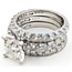 Ring Engagement Anniversary Set 2ct Princess Cut Lab Grown Diamond 3ctw Lab Grown Diamonds 14kw 8.5mm Sz7 9.63g 126070092
