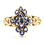 Ring Waterfall 1.00ctw Violet Tanzanite 10ky 3.5mm Sz9.75 3.14g 126070086