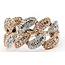 Ring Cuban Link 1.25ctw Round & Baguette Diamonds 14ktt 13.5mm Sz10 10.2g 126070091