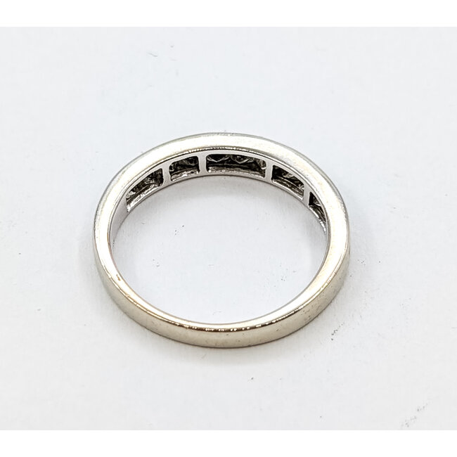 Ring Bridal .58ctw Princess Diamonds 10kw 3.6mm Sz7 2.51g 126060034
