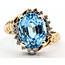 Ring Bypass Cable Band .16ctw Round Diamonds 3.5ct Sky Blue Topaz 14ky 3mm Sz4.5 4.02g 126060039