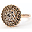 Ring Double Halo .75ctw Round Diamonds 14kr 15mm Sz5.5 4.65g 126060046