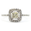 Ring Engagement Open Halo .58ct Radiant Slightly Yellow Diamond .17ctw Near Colorless Diamonds 14kw 1.5mm Sz6.5 2.21g 126060055
