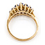 Ring 2-Row 1.25ctw Violet Tanzanite 10ky 2.2mm Sz9.5 3.18g 126070085
