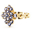 Ring Waterfall 1.00ctw Violet Tanzanite 10ky 3.5mm Sz9.75 3.14g 126070086