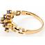 Ring Waterfall 1.00ctw Violet Tanzanite 10ky 3.5mm Sz9.75 3.14g 126070086