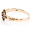 Ring 3-Stone Ornate .15ctw Red Ruby 9kr 2.5mm Sz7.5 1.68g 126070088