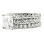 Ring Engagement Anniversary Set 2ct Princess Cut Lab Grown Diamond 3ctw Lab Grown Diamonds 14kw 8.5mm Sz7 9.63g 126070092