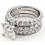 Ring Engagement Anniversary Set 2ct Princess Cut Lab Grown Diamond 3ctw Lab Grown Diamonds 14kw 8.5mm Sz7 9.63g 126070092