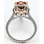 Ring Engagement Halo Wedding Set 6.50ct Pear Pink Vivid Fancy Lab Grown Diamond 1ctw Lab Grown Diamonds 14ktt 4mm Sz7 7.25g 126070093