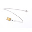 Pendant Halo 5.75ct Radiant Vivid Fancy Yellow Lab Grown Diamond .25ctw Lab Grown Diamonds 14kw 10.8mm 18" 3.45g 126070101