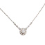 Necklace Station .33ctw Round Diamonds 14kw 2.5mm 16" 2.55g 126060050