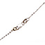 Necklace Station .33ctw Round Diamonds 14kw 2.5mm 16" 2.55g 126060050