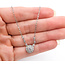 Necklace Station .33ctw Round Diamonds 14kw 2.5mm 16" 2.55g 126060050