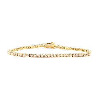 Bracelet Tennis 2ctw Round Diamonds 14ky 2.1mm 6.75" 8.12g 126070089