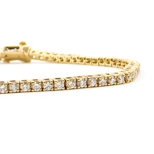 Bracelet Tennis 2ctw Round Diamonds 14ky 2.1mm 6.75" 8.12g 126070089