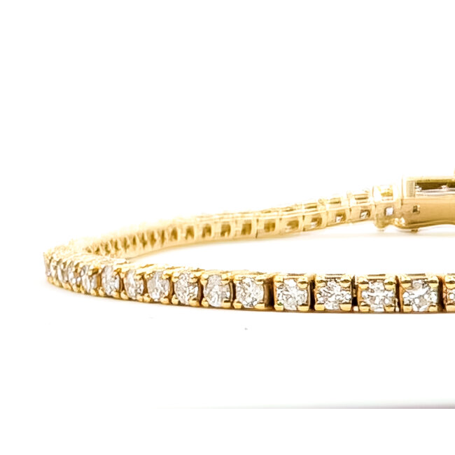 Bracelet Tennis 2ctw Round Diamonds 14ky 2.1mm 6.75" 8.12g 126070089