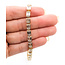 Bracelet Tennis 13ctw Emerald Lab Grown Diamonds 14ky 5.1mm 7" 14.03g 126070095