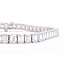 Bracelet Tennis 13.75ctw Emerald Lab Grown Diamonds 14kw 4.1mm 6.75" 14.06g 126070098
