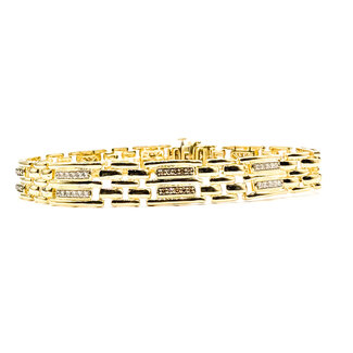 Bracelet Tennis 1ctw Round Diamonds 10ky 9.5mm 8.5" 16.45g 126070090