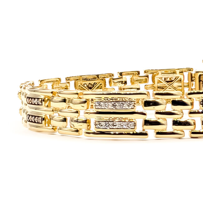 Bracelet Tennis 1ctw Round Diamonds 10ky 9.5mm 8.5" 16.45g 126070090