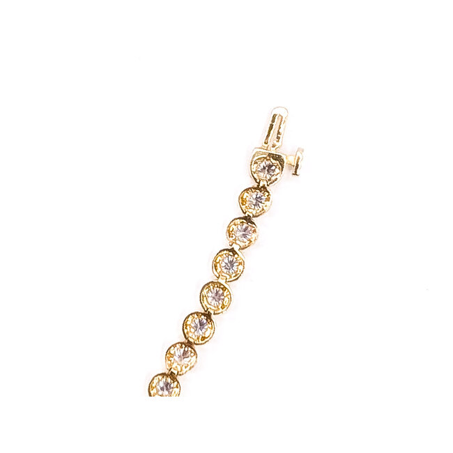 Bracelet Tennis 2.75ctw Round Lab Grown Diamonds 10ky 3.8mm 6.75" 4.03g 126070096