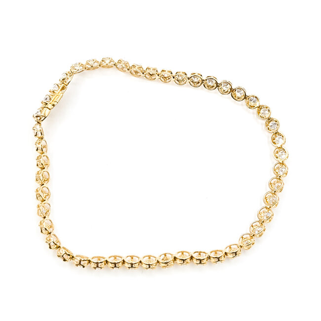 Bracelet Tennis 2.75ctw Round Lab Grown Diamonds 10ky 3.8mm 6.75" 4.03g 126070096