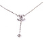 Necklace CC Inspired .12ctw Round Diamonds 14kw 16-17-18" 1.45g 126070108
