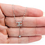 Necklace CC Inspired .12ctw Round Diamonds 14kw 16-17-18" 1.45g 126070108