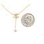 Necklace CC Inspired .12ctw Round Diamonds 14ky 16-17-18" 1.45g 126070109