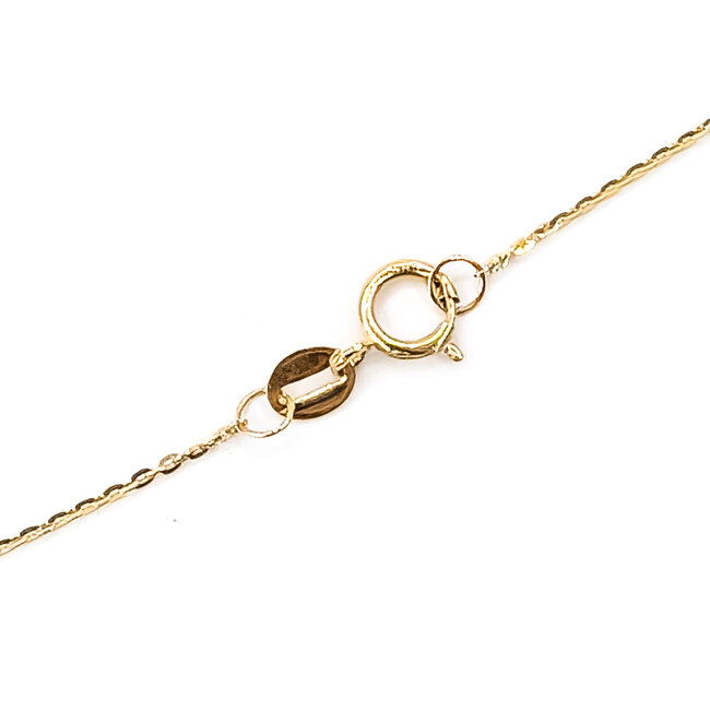 Necklace CC Inspired .12ctw Round Diamonds 14ky 16-17-18" 1.45g 126070109