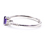Ring Dainty .10ctw Round Diamonds .20ct Purple Amethyst 10kw 2mm Sz7 1.46g 126070110
