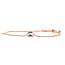 Bracelet Solitaire Adjustable Length .75ct Pink Morganite 10kr 5.25mm 7.25" 1.81g 126070111