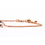 Bracelet Solitaire Adjustable Length .75ct Pink Morganite 10kr 5.25mm 7.25" 1.81g 126070111
