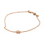 Bracelet Solitaire Adjustable Length .75ct Pink Morganite 10kr 5.25mm 7.25" 1.81g 126070111