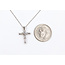 Pendant Cross .12ctw Round Diamonds 14kw 17" 1.50g 126070113