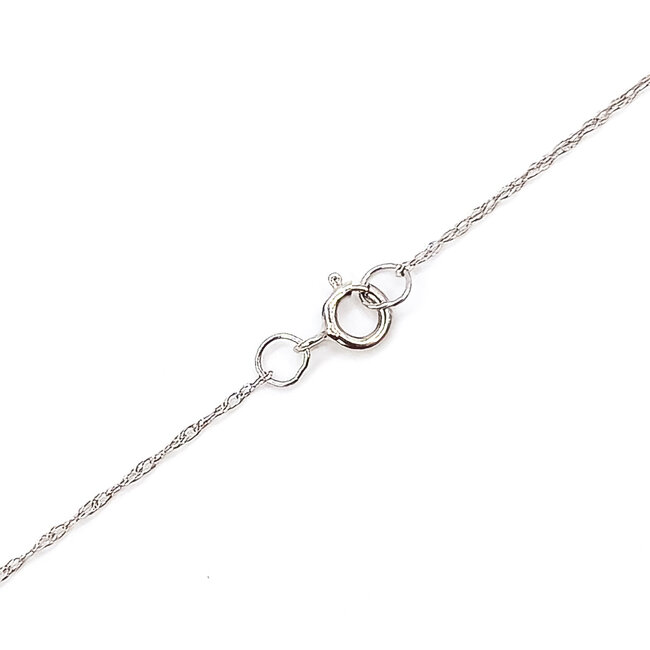 Pendant Cross .12ctw Round Diamonds 14kw 17" 1.50g 126070113