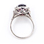 Ring Open Work .05ctw Round Diamonds 5.05ct Grape Garnet 900pt 11mm Sz9 6.15g 126070117