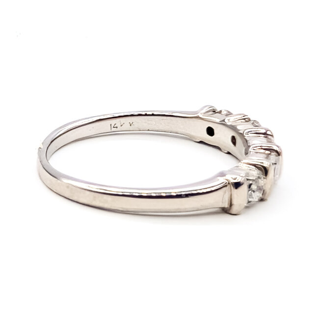 Ring Bridal 5-Stone .50ctw Round Diamonds 14kw 3.2mm Sz5.25 1.93g 126070126