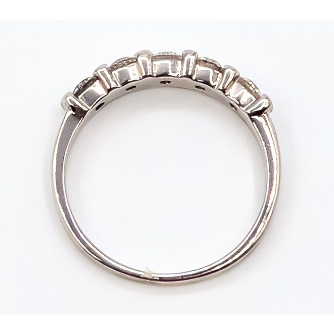Ring Bridal 5-Stone .50ctw Round Diamonds 14kw 3.2mm Sz5.25 1.93g 126070126