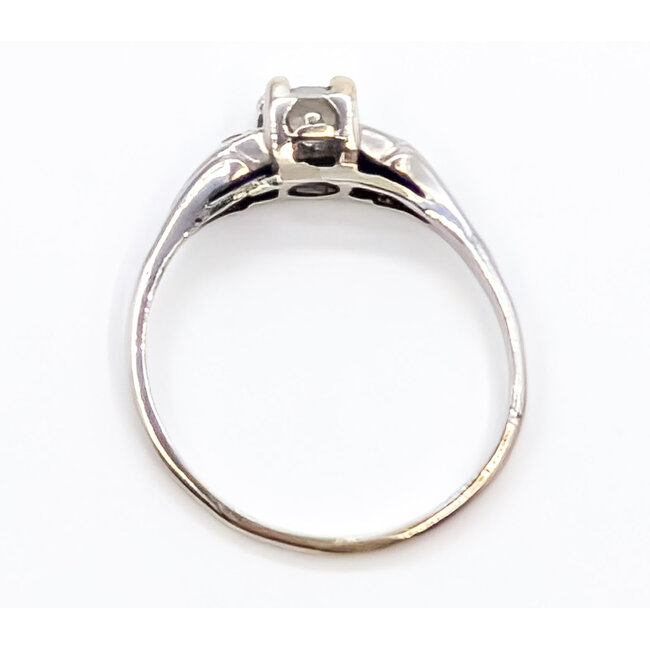 Ring Promise 3-Stone .30ctw Old European Diamonds 14kw 1.5mm Sz7 1.68g 126070128
